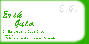 erik gula business card